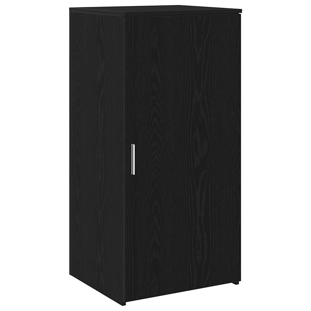 Empfangstheke Schwarz Eichen-Optik 155x50x103,5cm Holzwerkstoff