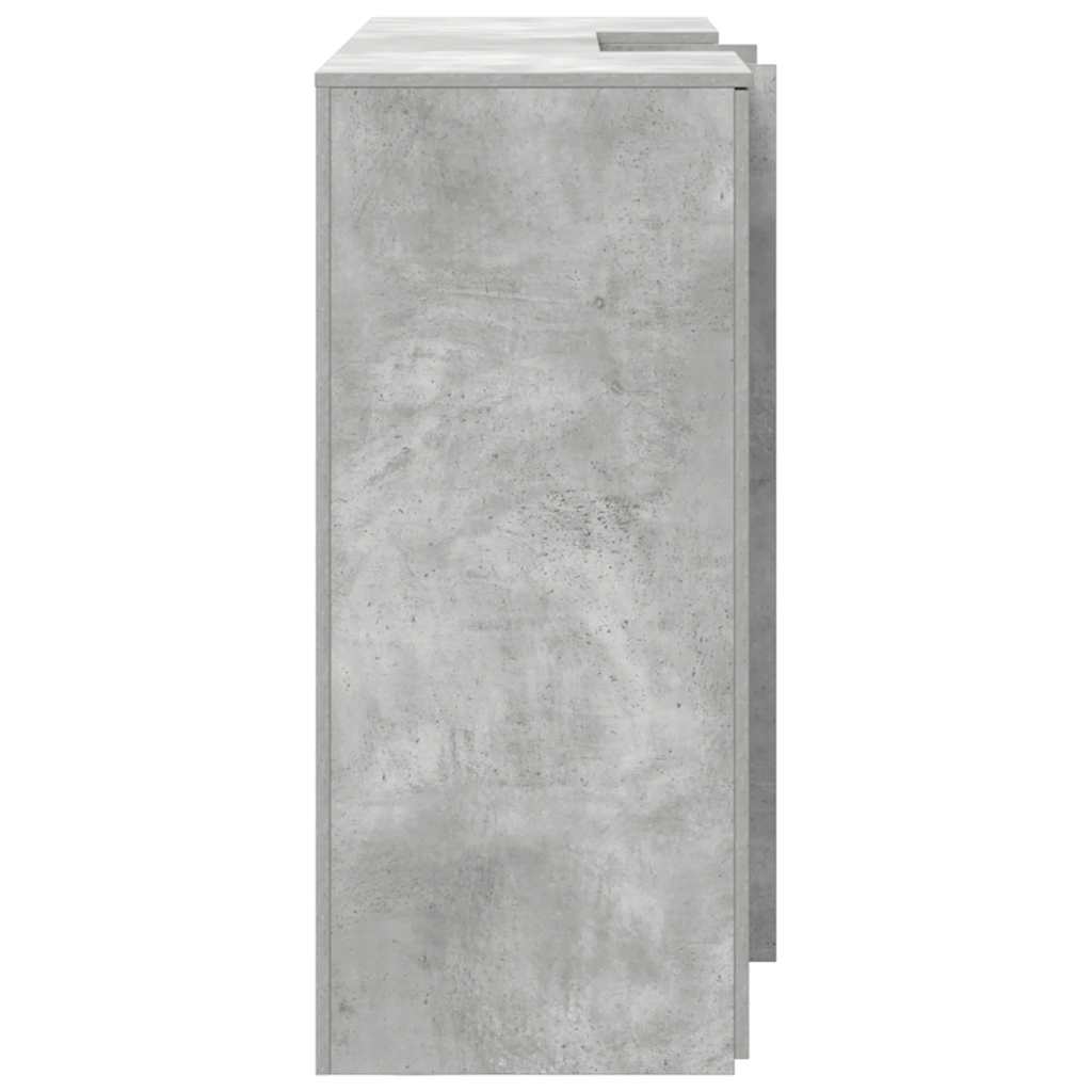 Empfangstheke Betongrau 155x50x103,5 cm Holzwerkstoff