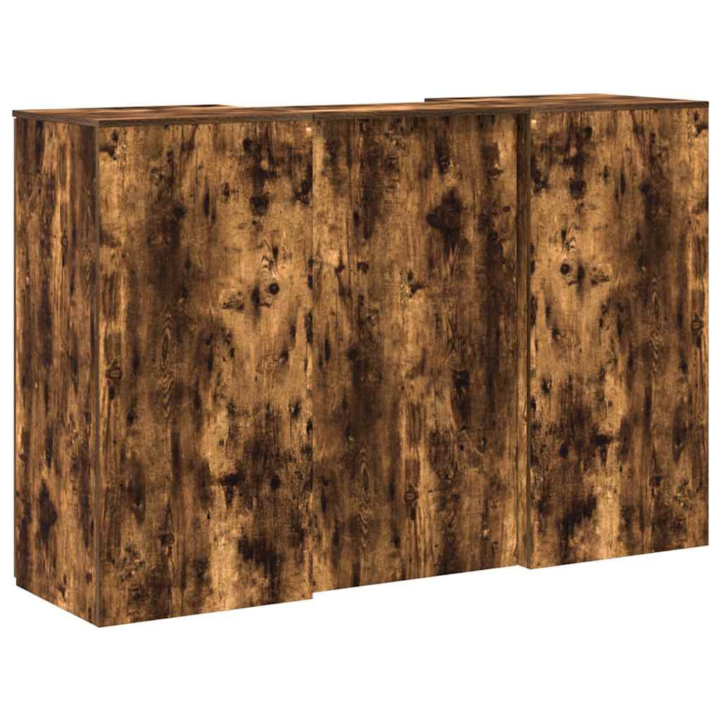 Empfangstheke Räuchereiche 155x50x103,5 cm Holzwerkstoff