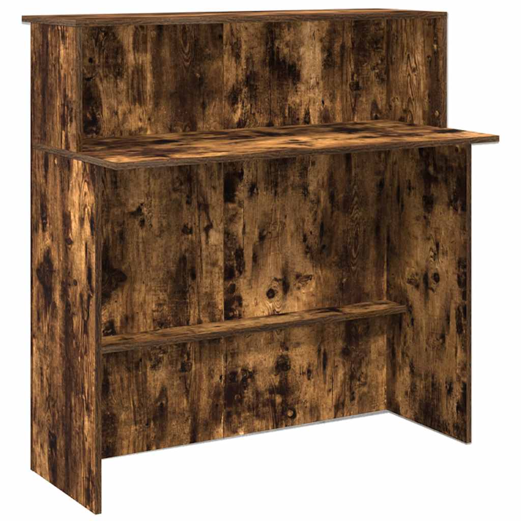 Empfangstheke Räuchereiche 180x50x103,5 cm Holzwerkstoff