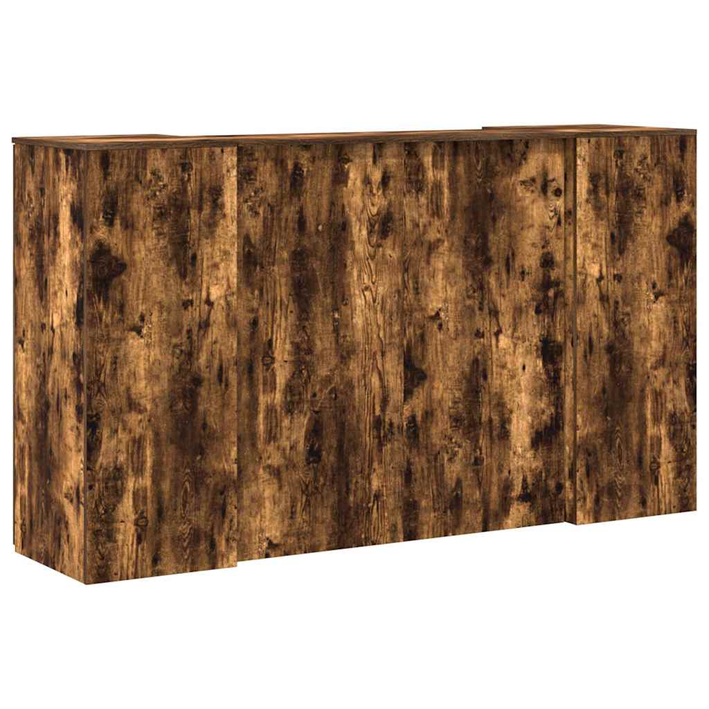 Empfangstheke Räuchereiche 180x50x103,5 cm Holzwerkstoff