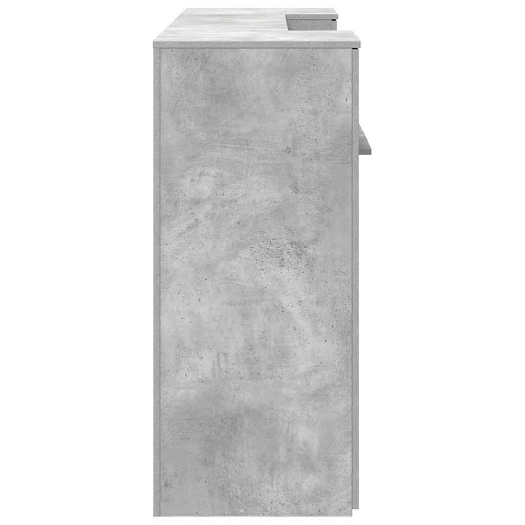 Empfangstheke Betongrau 200x50x103,5 cm Holzwerkstoff