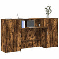 Empfangstheke Räuchereiche 200x50x103,5 cm Holzwerkstoff