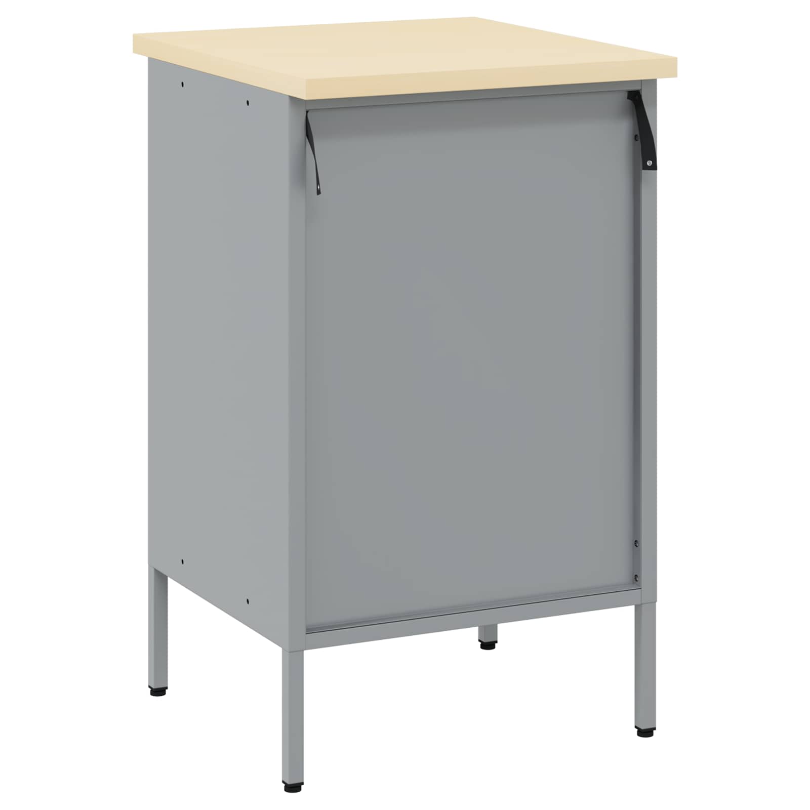 Werkbank Rot und Grau 50 x 55 x 85 cm Ingenieure Holz und Stahl
