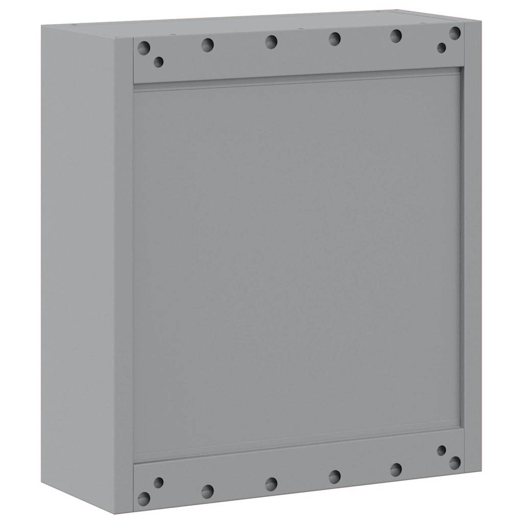Werkzeugschrank mit Regal Schwarz und Grau 50 x 20 x 55 cm