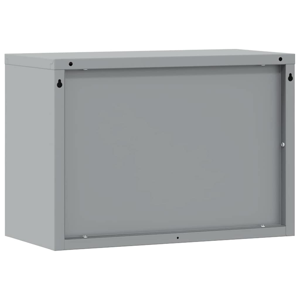 Werkzeugschrank mit Speicher Rot und Grau 50 x 25 x 35 cm