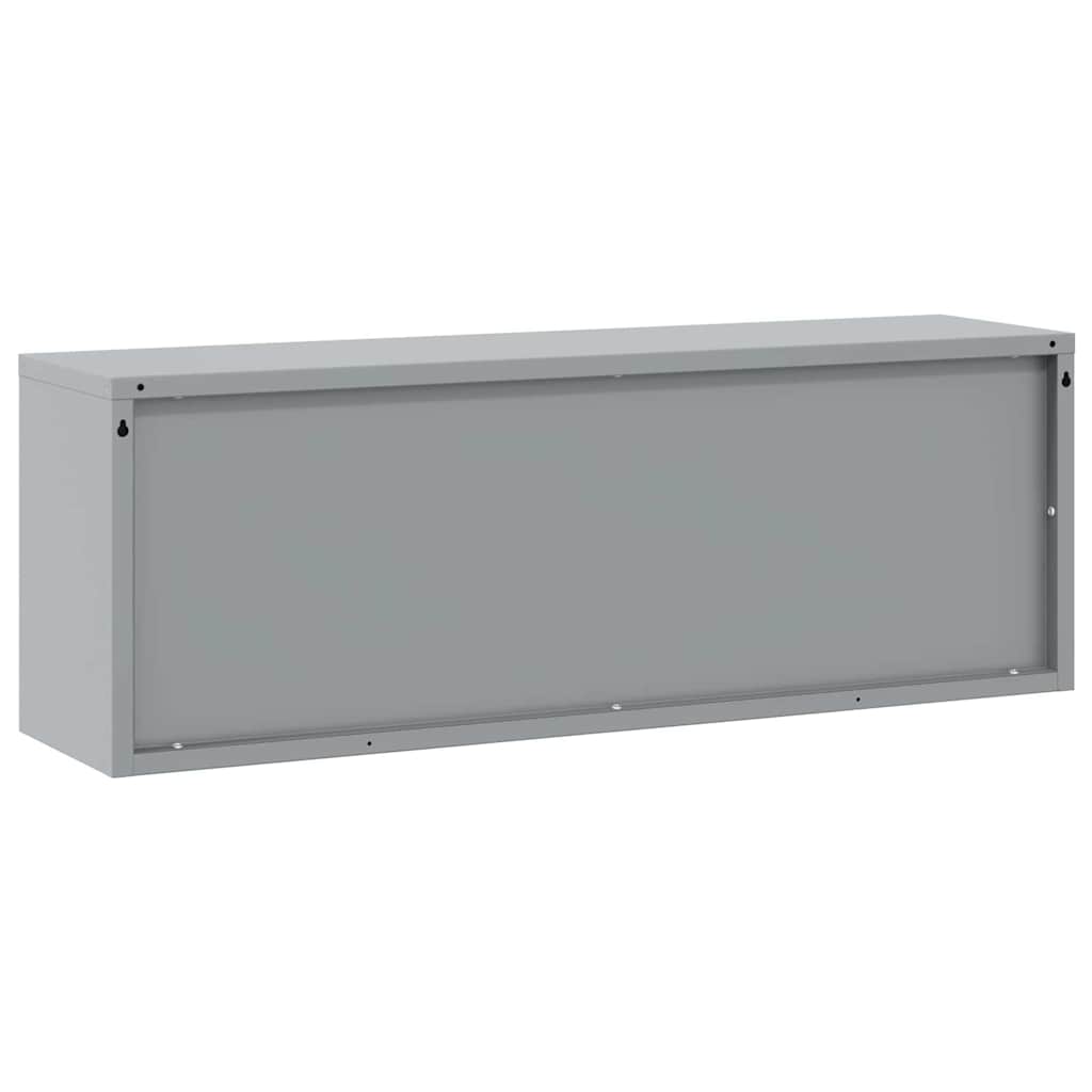 Werkzeugschrank mit Speicher Rot und Grau 100 x 25 x 35 cm