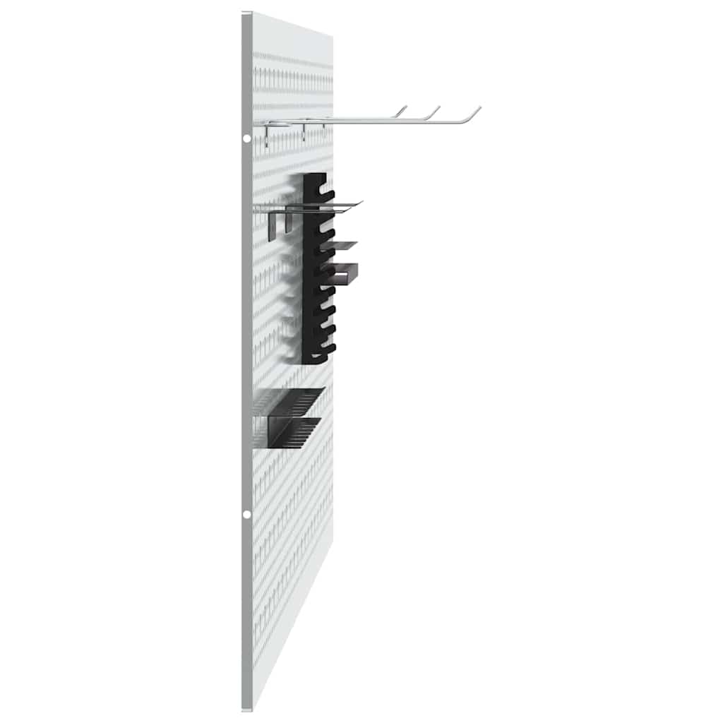Werkzeugwandpaneel 2 pcs Grau 100 x 1 x 60 cm