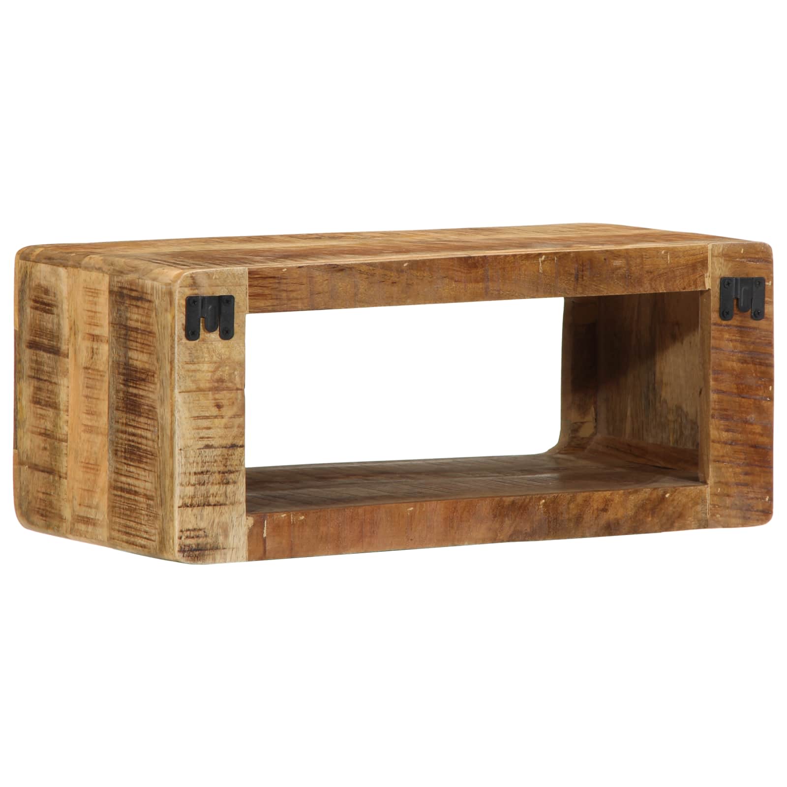TV-Wandschrank 60x30x25 cm Raues Massives Mangoholz