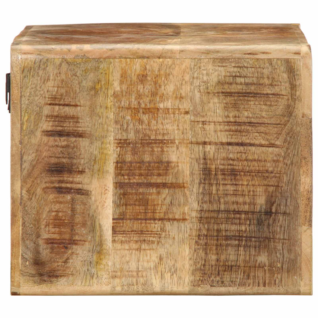 TV-Wandschrank 60x30x25 cm Raues Massives Mangoholz