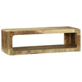 TV-Schränk mit Regal Braun 80 x 30 x 25 cm Massivholz Mango