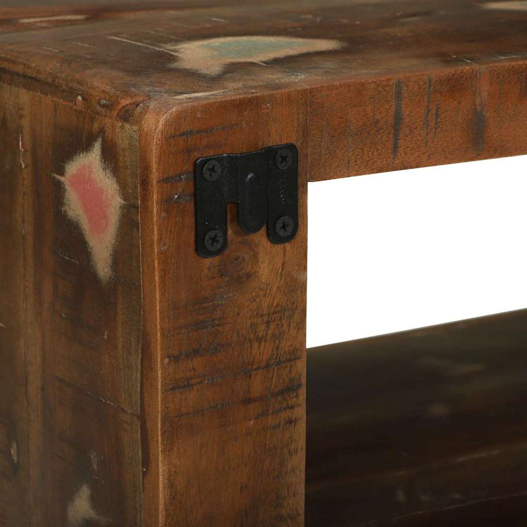 TV-Schränk Mehrfarbig 80 x 30 x 25 cm Massivholz Altholz