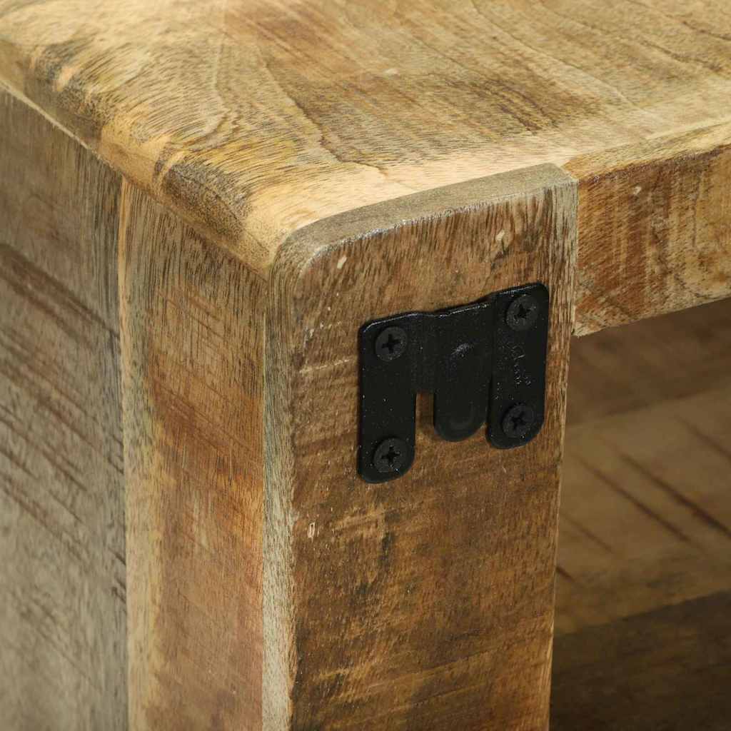 TV-Schrankset mit Regal 3 pcs Braun Massivholz Mango