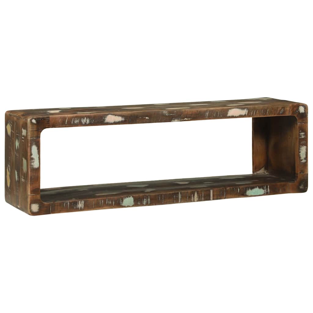 TV-Schrankset mit Regal 3 pcs Mehrfarbig Massivholz Altholz