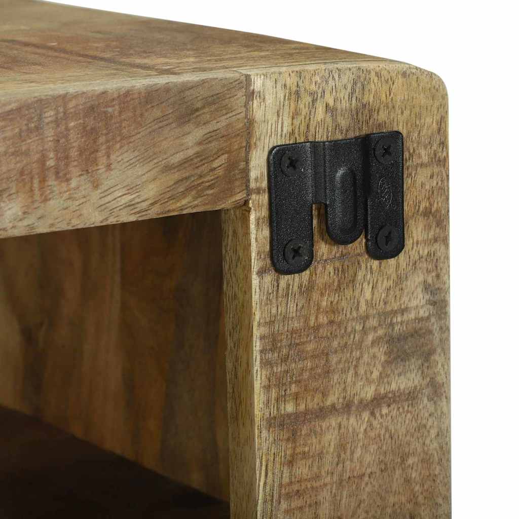 TV-Schränk mit Regal Braun 60 x 32 x 36 cm Massivholz Mango