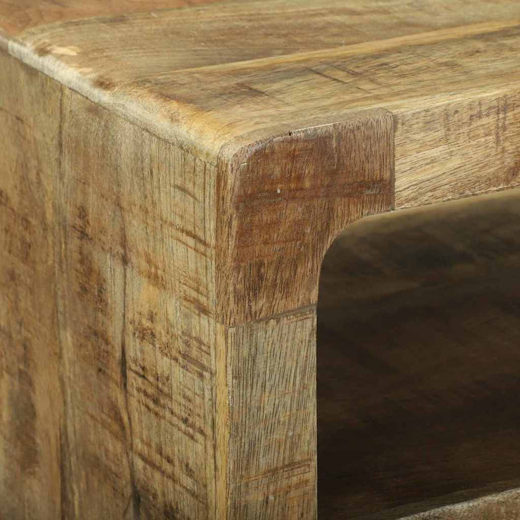 TV-Schränk mit Regal Braun 60 x 32 x 36 cm Massivholz Mango