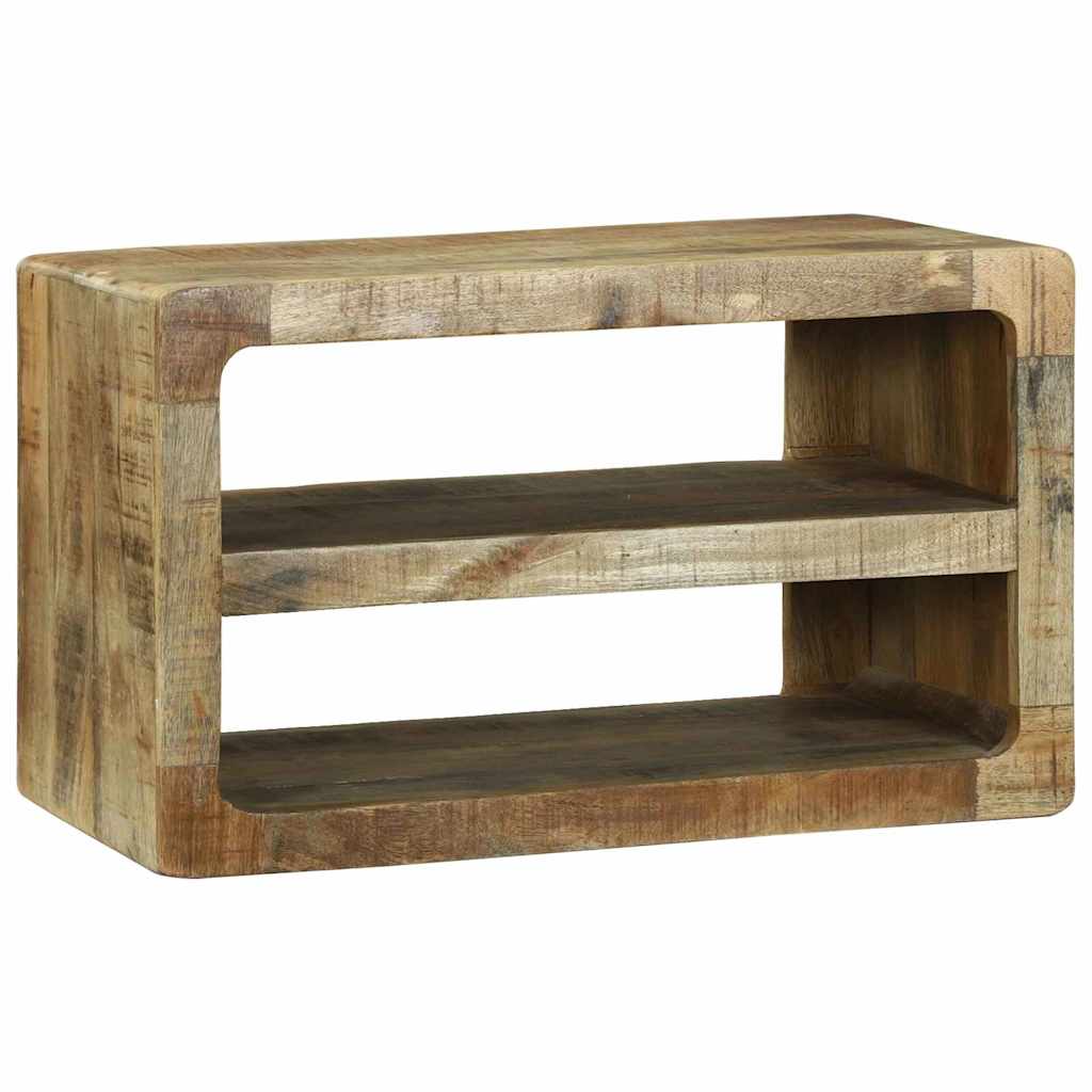 TV-Schränk mit Regal Braun 60 x 32 x 36 cm Massivholz Mango