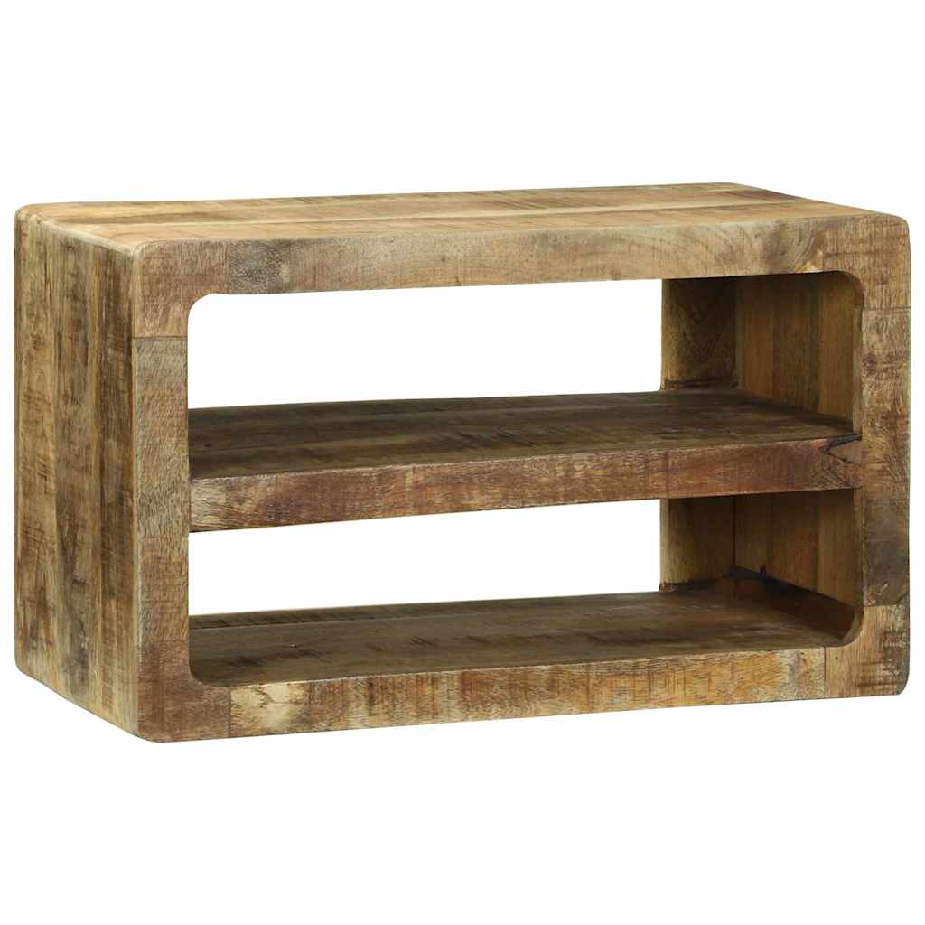 TV-Schränk mit Regal Braun 60 x 32 x 36 cm Massivholz Mango