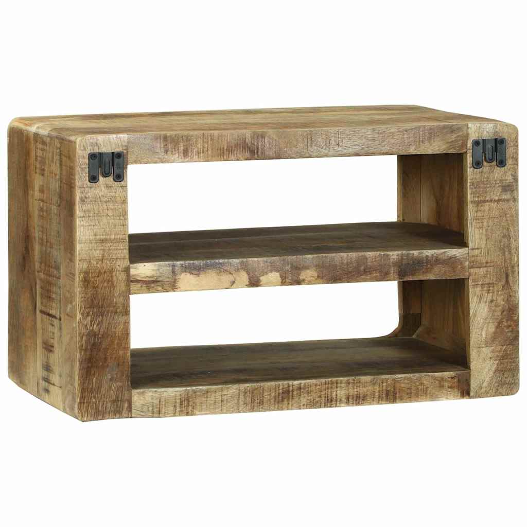 TV-Schränk mit Regal Braun 60 x 32 x 36 cm Massivholz Mango