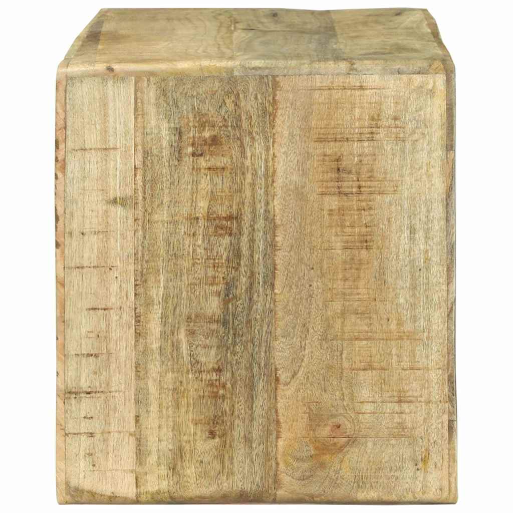TV-Schränk mit Regal Braun 80 x 32 x 36 cm Massivholz Mango
