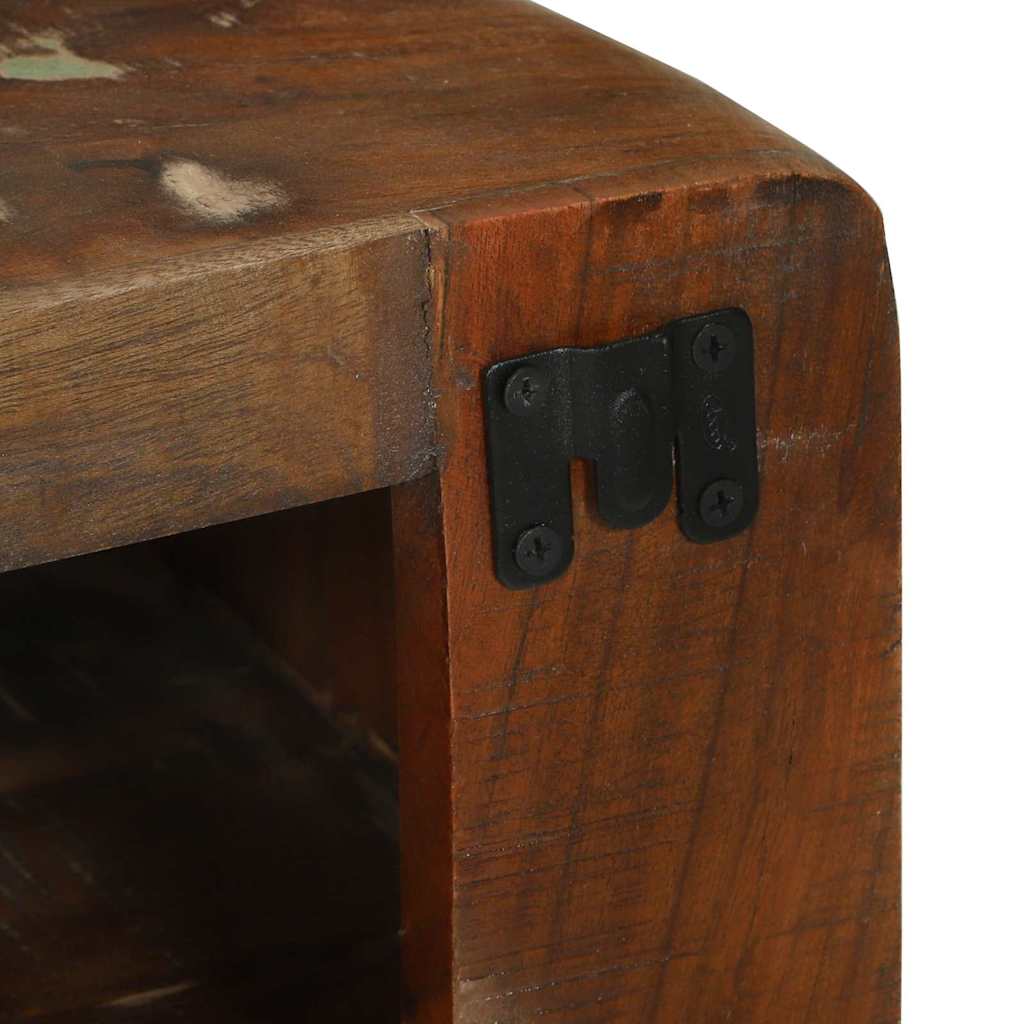 TV-Schränk Mehrfarbig 80 x 32 x 36 cm Massivholz Altholz