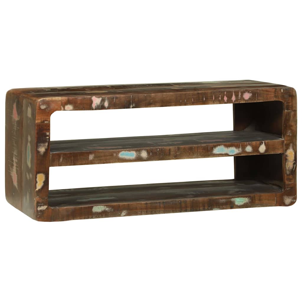 TV-Schränk Mehrfarbig 80 x 32 x 36 cm Massivholz Altholz