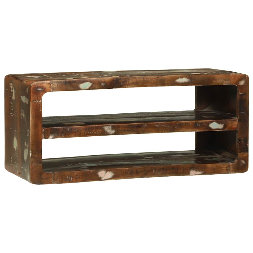 TV-Schränk Mehrfarbig 80 x 32 x 36 cm Massivholz Altholz