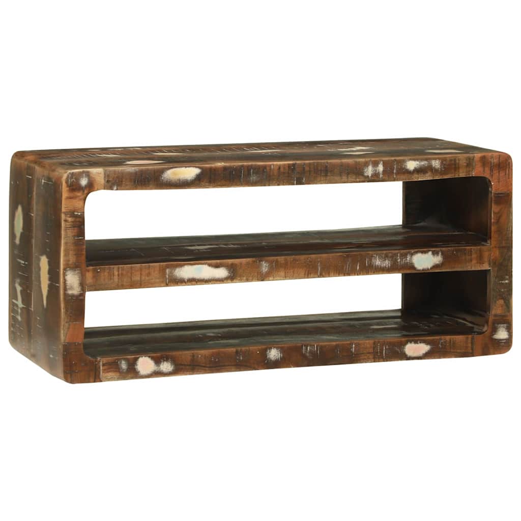 TV-Schränk Mehrfarbig 80 x 32 x 36 cm Massivholz Altholz