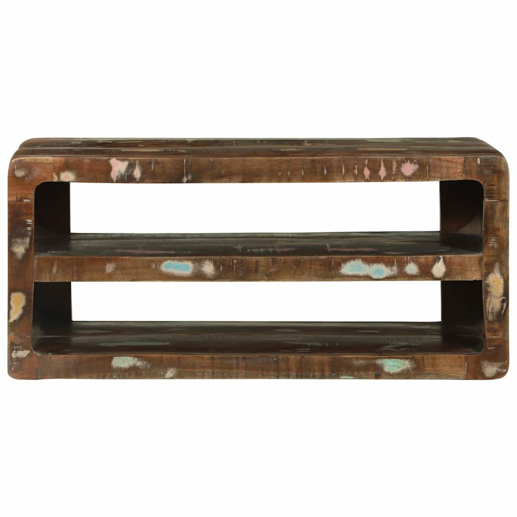 TV-Schränk Mehrfarbig 80 x 32 x 36 cm Massivholz Altholz