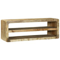 TV-Schränk mit Regal Braun 100 x 32 x 36 cm Massivholz Mango