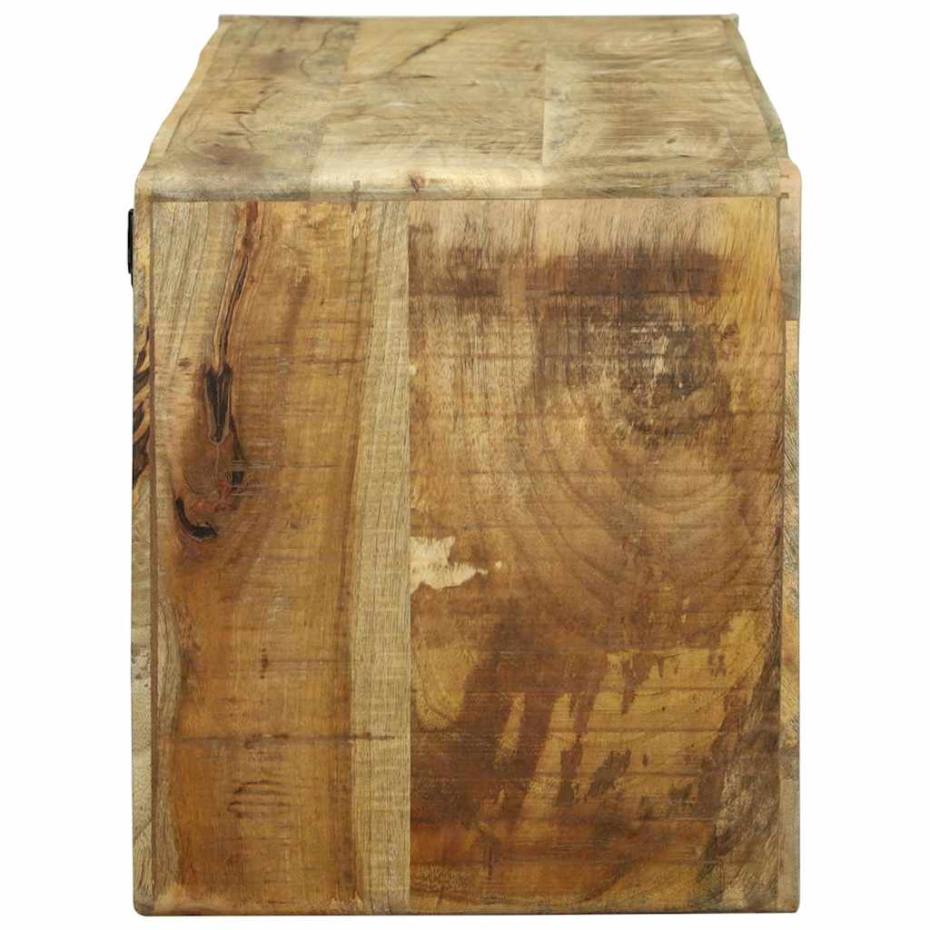 TV-Schränk mit Regal Braun 100 x 32 x 36 cm Massivholz Mango