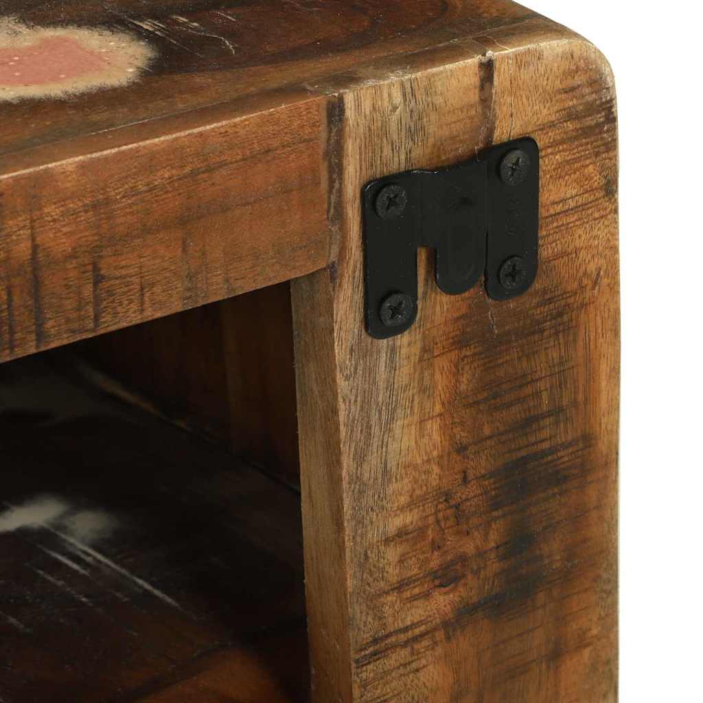 TV-Schränk Mehrfarbig 100 x 32 x 36 cm Massivholz Altholz