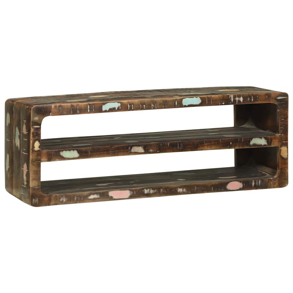 TV-Schränk Mehrfarbig 100 x 32 x 36 cm Massivholz Altholz