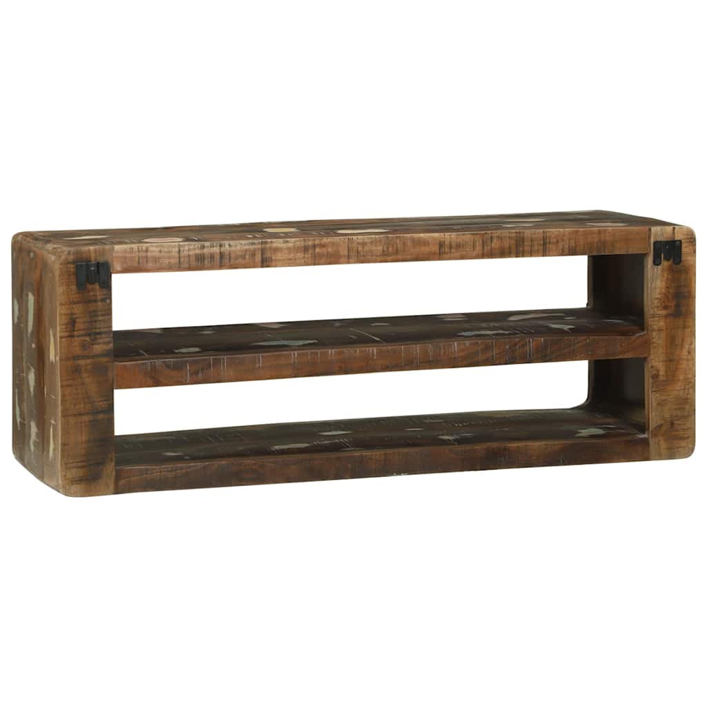 TV-Schränk Mehrfarbig 100 x 32 x 36 cm Massivholz Altholz