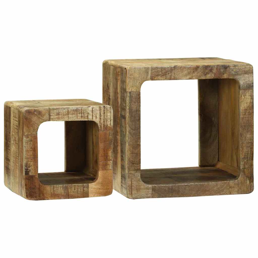 TV-Einheiten 2 pcs Braun 36 x 30 x 36 cm Massivholz Mango