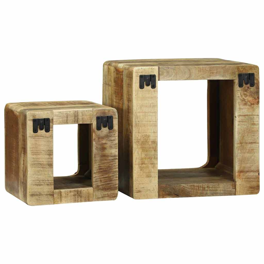 TV-Einheiten 2 pcs Braun 36 x 30 x 36 cm Massivholz Mango
