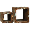 TV-Einheiten 2 pcs Mehrfarbig Massives upgecyceltes Holz