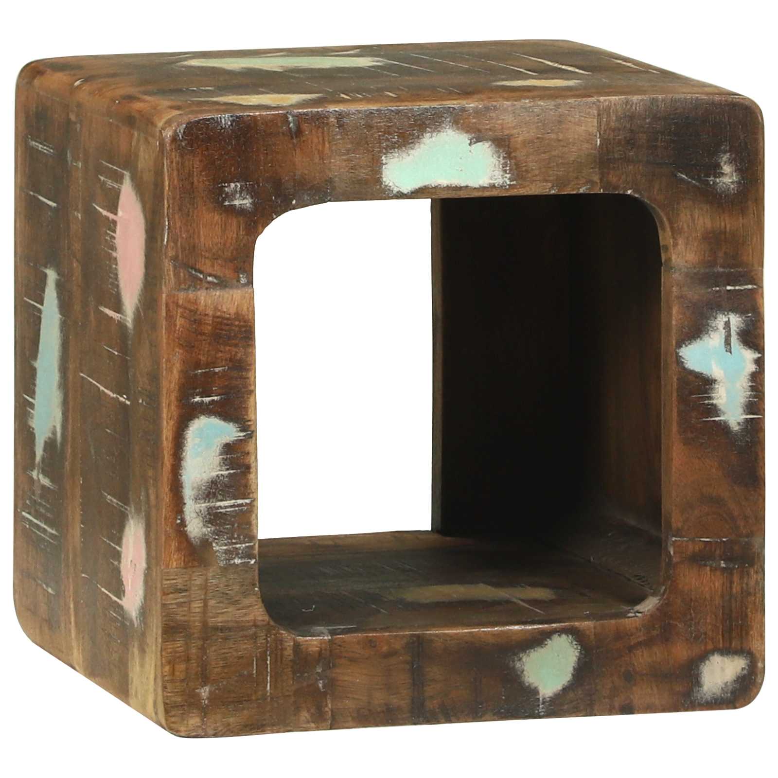 TV-Einheiten 2 pcs Mehrfarbig Massives upgecyceltes Holz