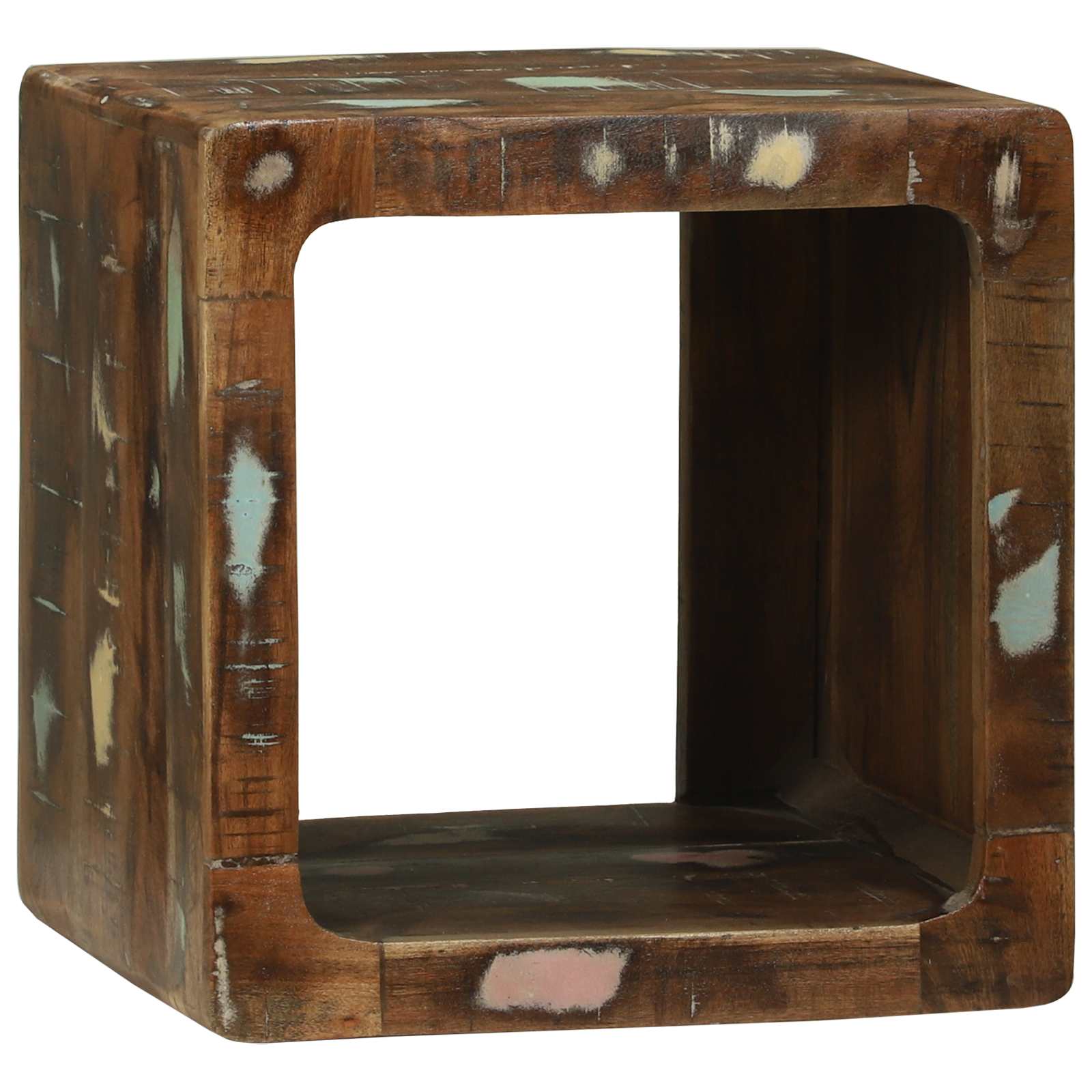 TV-Einheiten 2 pcs Mehrfarbig Massives upgecyceltes Holz