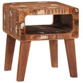Beistelltisch Braun 40 x 32 x 46 cm Massives upgecyceltes Holz