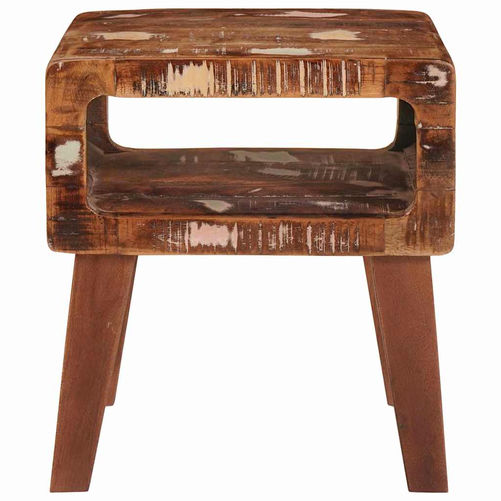 Beistelltisch Braun 40 x 32 x 46 cm Massives upgecyceltes Holz