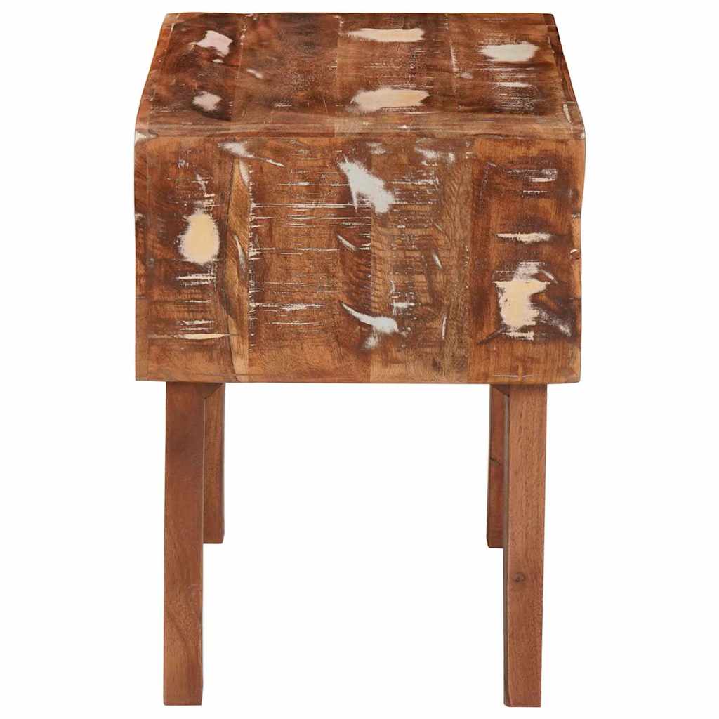 Beistelltisch Braun 40 x 32 x 46 cm Massives upgecyceltes Holz