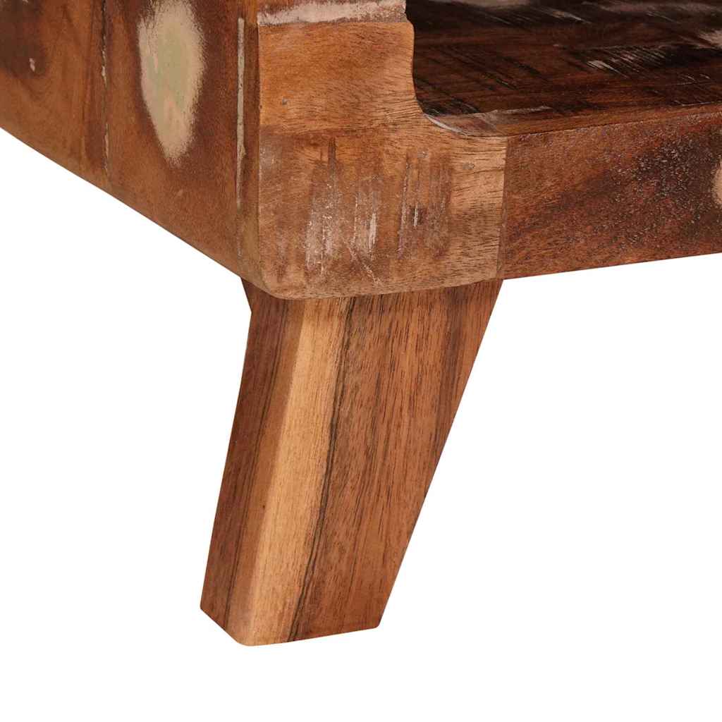 Beistelltisch Braun 40 x 40 x 49 cm Massives upgecyceltes Holz