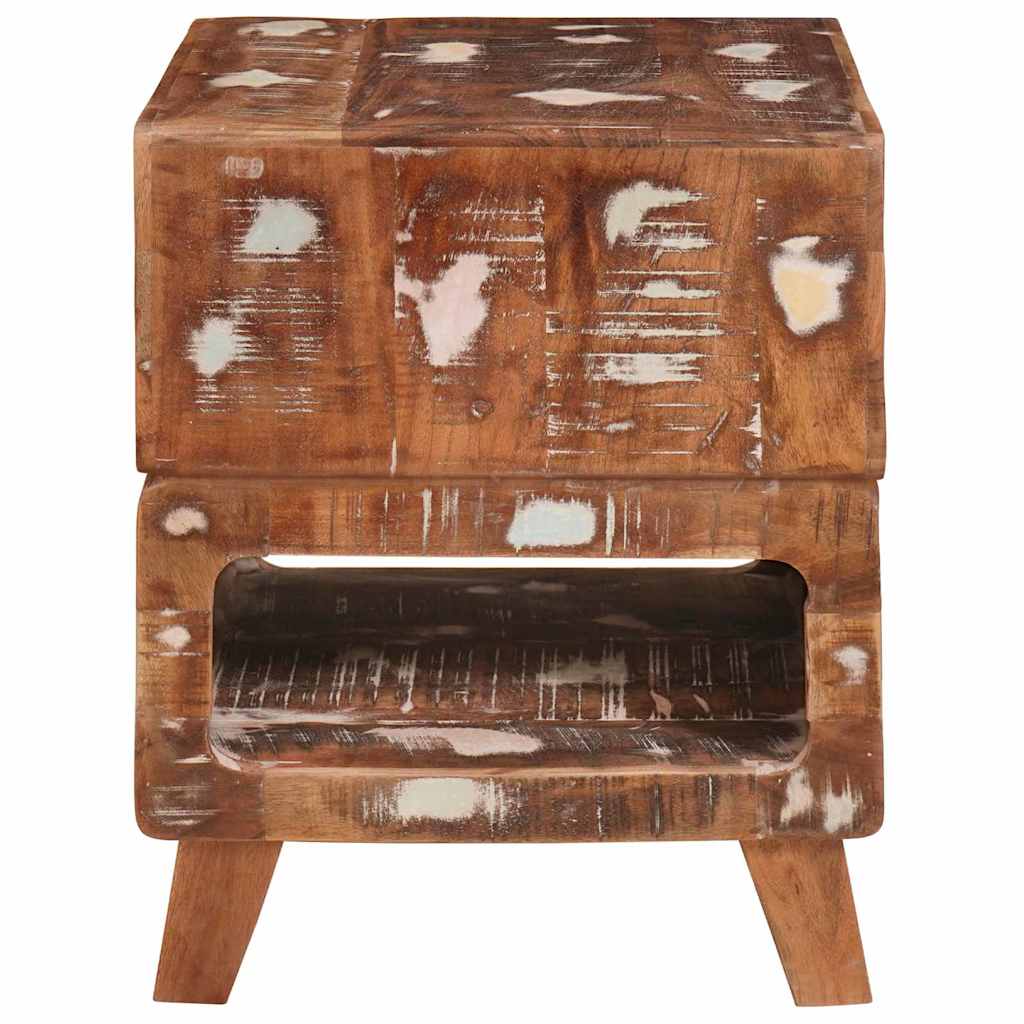 Beistelltisch Braun 40 x 40 x 49 cm Massives upgecyceltes Holz