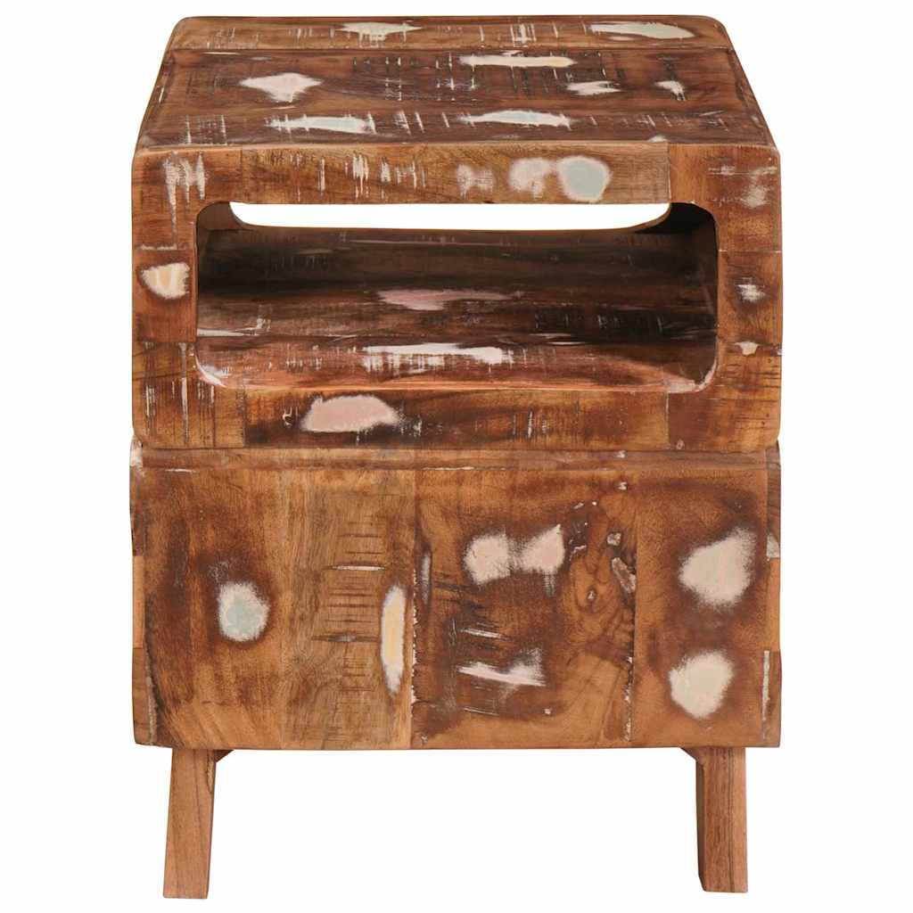 Beistelltisch Braun 40 x 40 x 49 cm Massives upgecyceltes Holz