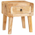 Beistelltisch Braun 40 x 32 x 46 cm Massivholz Mango
