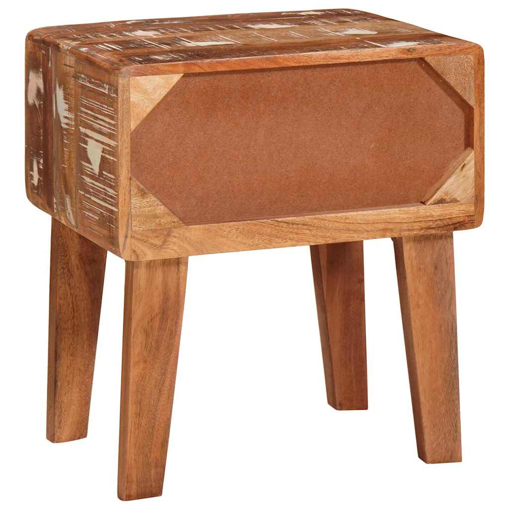 Beistelltisch Braun 40 x 32 x 46 cm Massives upgecyceltes Holz