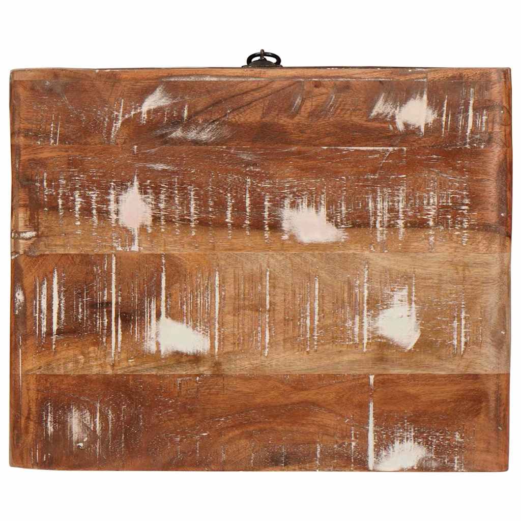 Beistelltisch Braun 40 x 32 x 46 cm Massives upgecyceltes Holz