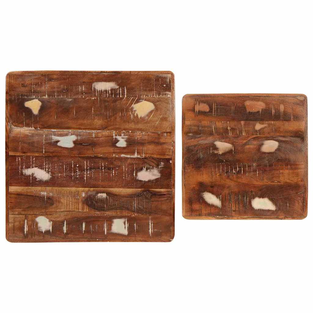 Satztische 2 pcs 46 x 46 x 45 cm Massives upgecyceltes Holz