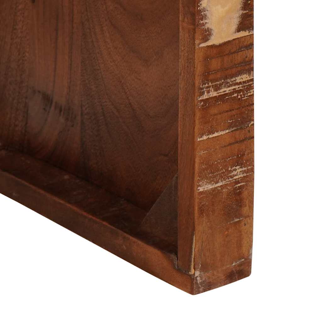 Nestingtisch 3 pcs Braun Massives upgecyceltes Holz